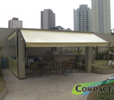 Toldo de lona na parede, pode?